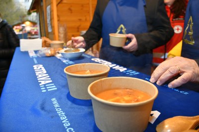 Takto vypadala loňská vánoční polévka. Foto MMO.