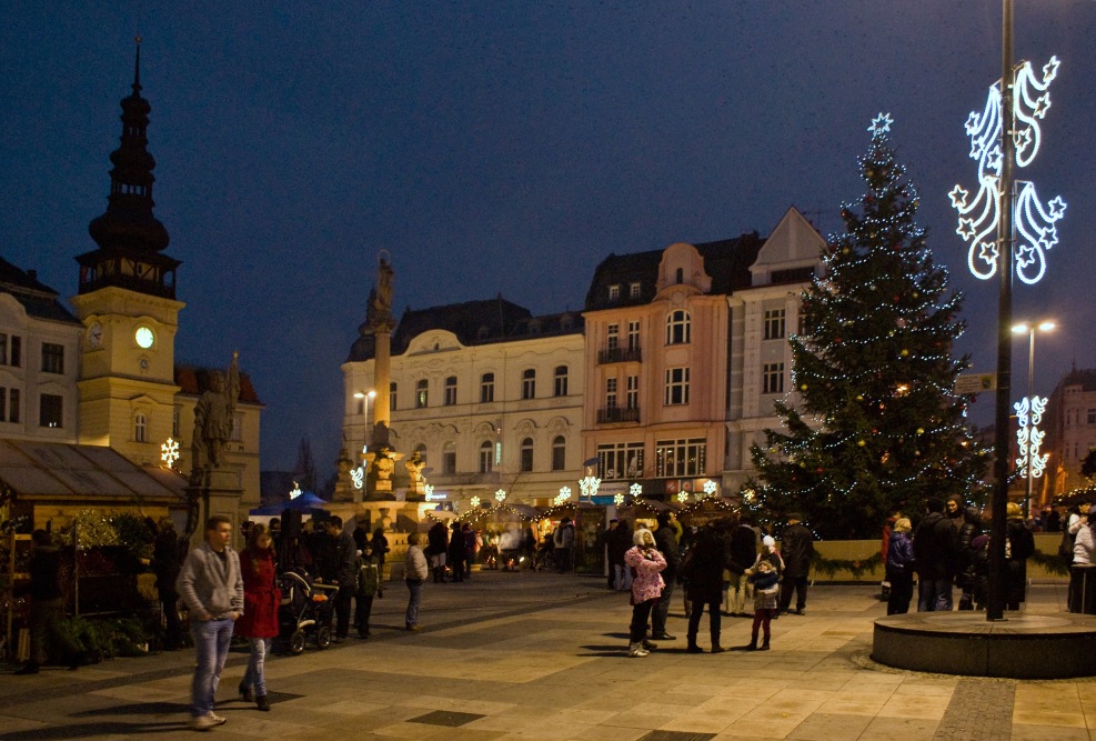 Na snímku vánoční Masarykovo náměstí. FOTO: Jiří Urban 