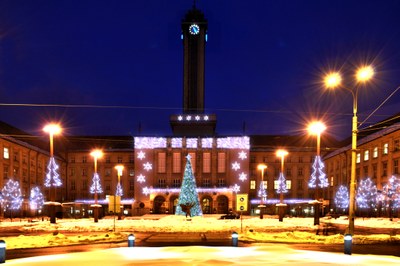 Vizualizace vzhledu vánoční výzdoby. 