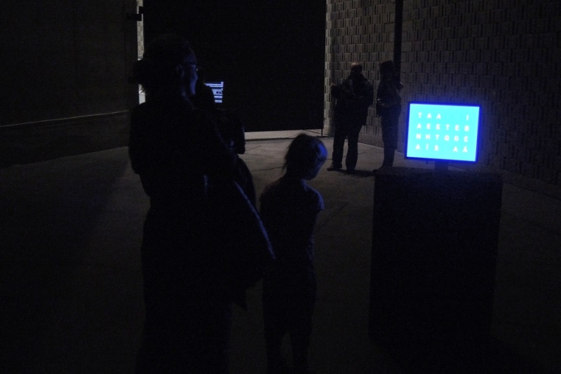 Ukázka videoprojekcí.