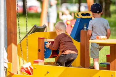 Hřiště Viktorka přivítalo první návštěvníky. Foto: Iveta Němečková, Steisi foto