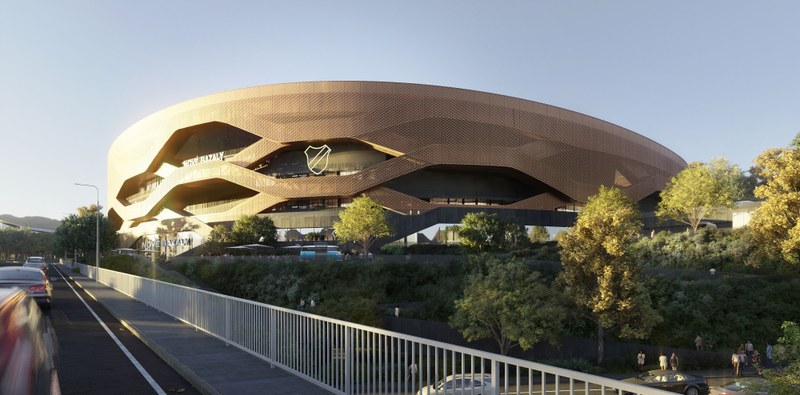 Vizualizace budoucí podoby stadionu Nové Bazaly. Autor: L35 Arquitectos