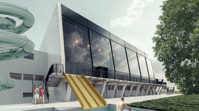 Budoucí podoba Vodního světa SAREZA v centru Ostravy. Vizualizace: PROJEKTSTUDIO