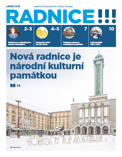 Titulní stránka lednové Radnice!!! Foto: MMO