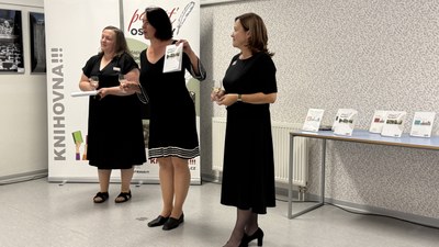 Slavnostního křtu se zhostila ředitelka Knihovny města Ostravy Irena Šťastná. Foto: KMO