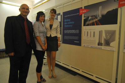FOTO : Hlavní architekt Cyril Vltavský, Lenka Kolarčíková a Martina Hatalová