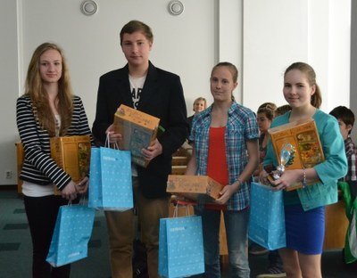 Vítězové soutěže - studenti Matičního gymnázia