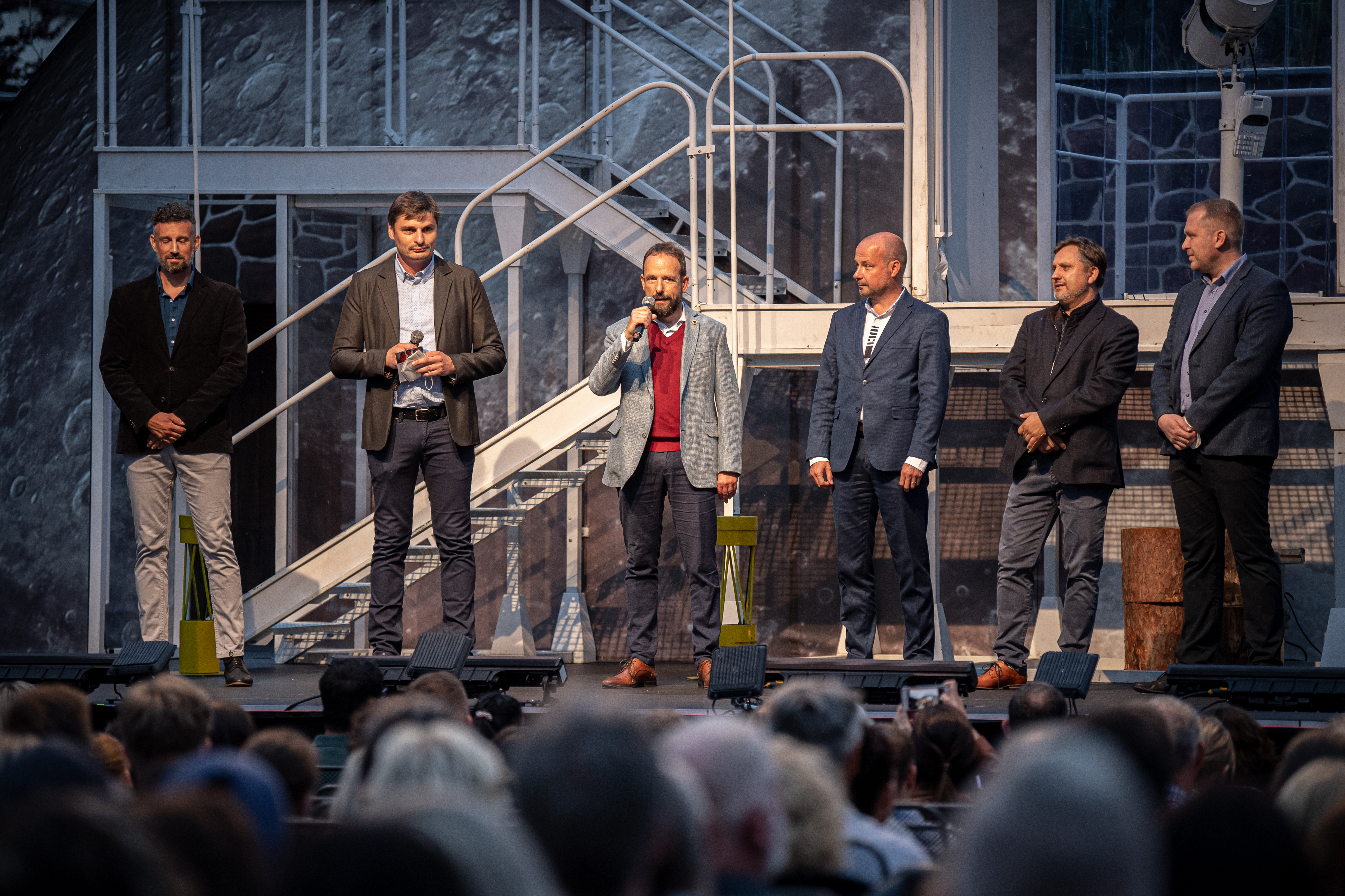 Primátor Tomáš Macura při zahájení Letních shakespearovských slavností v Ostravě. Foto: Lukáš Kaboň