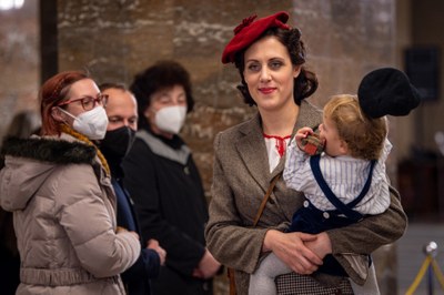 Součástí oslav byla přehlídka prvorepublikové módy. Foto: Lukáš Kaboň