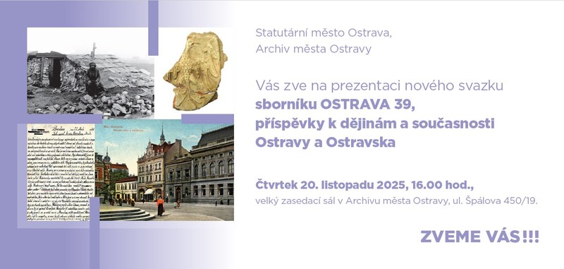 Vyšel nový sborník Archivu města Ostravy