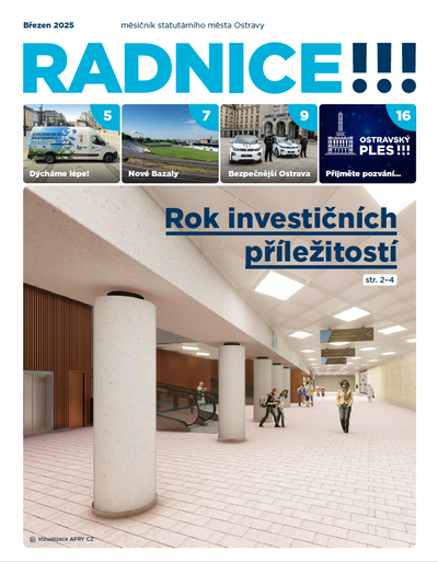 Titulní stránka březnové Radnice!!!. Foto: MMO