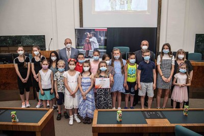 Výherci byli oceněni v prostorách sálu Zastupitelstva města Ostravy. Foto: Lukáš Kaboň