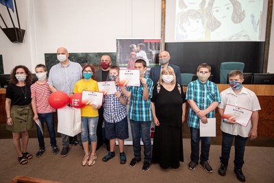 Výherci byli ocenění v prostorách sálu Zastupitelstva města Ostravy. Foto: Lukáš Kaboň