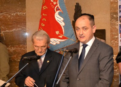 Náměstek primátora Radim Babinec ocenil statečnost studentů v letech 1939 a 1969. Foto: René Stejskal 