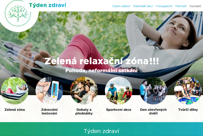 Spuštěn web s akcemi k Týdnu zdraví Spuštěn web s akcemi k Týdnu zdraví
