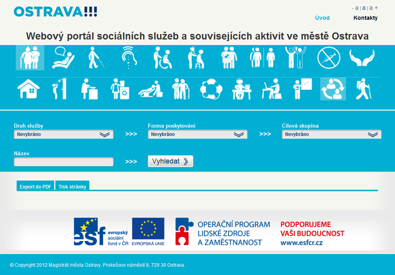 Webový portál pomůže při vyhledávání sociálních služeb v Ostravě Webový portál pomůže při vyhledávání sociálních služeb v Ostravě
