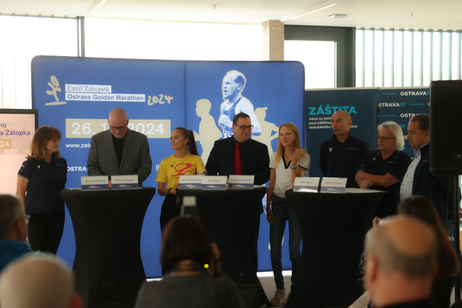 Z tiskové konference ke konání 1. ročníku Zlatého maratonu Emila Zátopka Ostrava. Foto: Atletický klub SSK Vítkovice