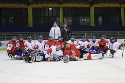 Čeští reprezentanti v para hokeji. Foto: archiv