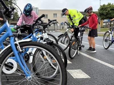 Preventivní program na dopravním hřišti ZŠ Bílovecká. Foto: MMO