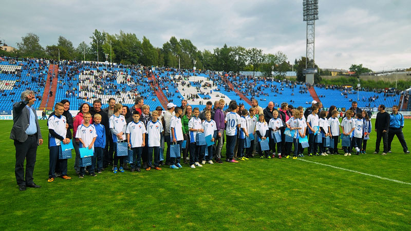 Družstvo U 13 na ploše Bazalů