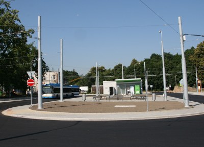 Nový přestupní uzel MHD v Hulvákách. Foto: B. Krzyžanek