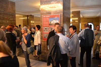 Slavnostní zahájení výstavy ve foyer Nové radnice.