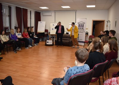 Setkání se zástupci ostravského parlamentu dětí a mládeže. Foto: MMO