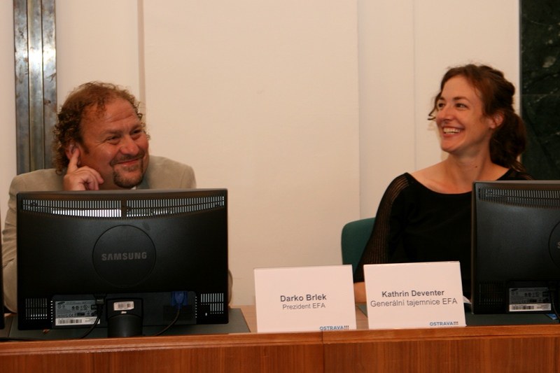 Darko Brlek a Kathrin Deventerová neskrývali dobrou náladu.