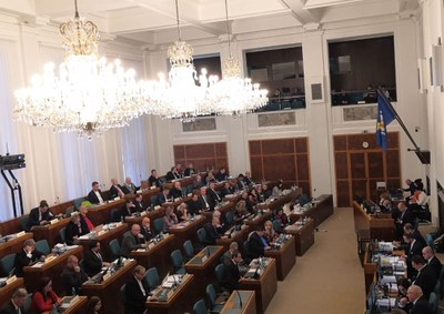 Pohled do sálu zastupitelstva města. Foto: Hana Oborilová