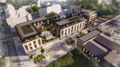 Takto by měla vypadat Rezidence Stodolní. Vizualizace: Bogle Architects 