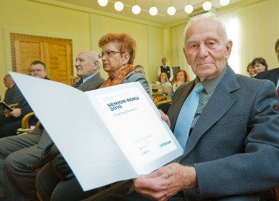 Luděk Eliáš na snímku z roku 2010, kdy byl zvolen ostravským Seniorem roku. Foto: Jiří Zerzoň