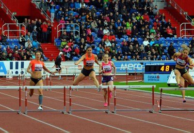 Zuzana Hejnová, česká atletka roku 2015, vítězka závodu na 400 m př. na letošní Tretře. Foto: J. Urban