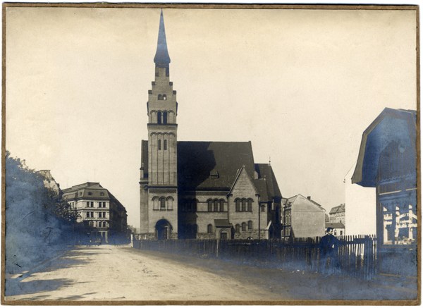 Evangelický Kristův kostel po svém dokončení