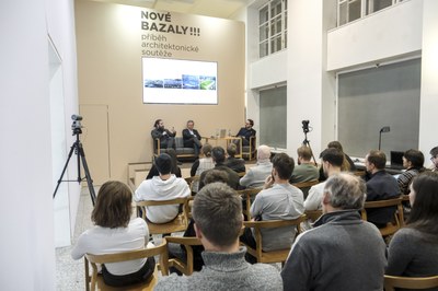 Public debate featuring both representatives of studio L35 Arquitectos. Photo: Adolf Horsinka