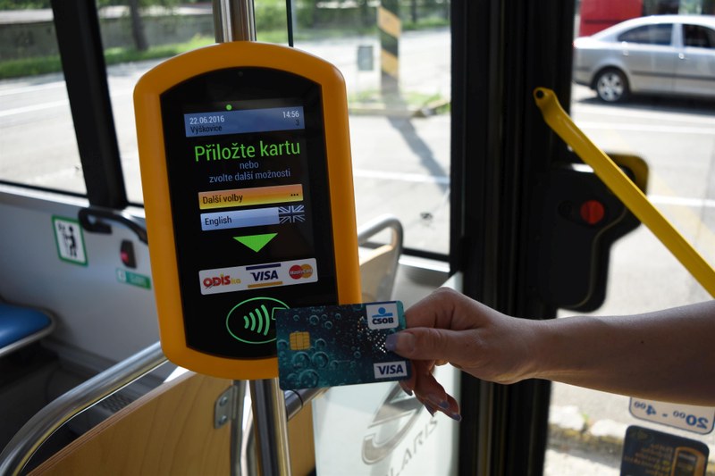 Electronic payments in Ostrava’s public transport are becoming more and more popular Electronic payments in Ostrava’s public transport are becoming more and more popular