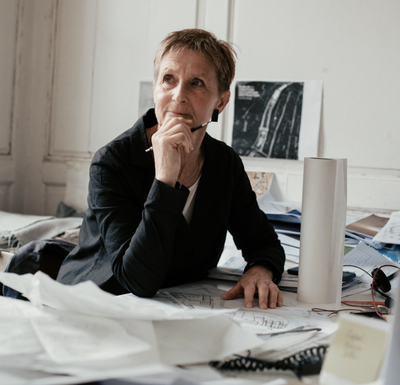 Valerie Mulvin in her studio, Dublin. Photo: Myles Shelley
