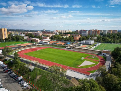 The Poruba Sports Centre, now modernized. Photograph: Ostrava City Authority