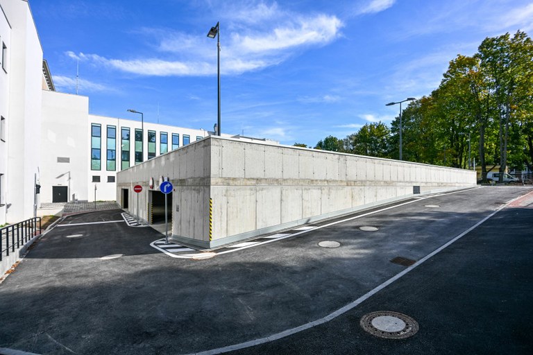 NEW PARKING GARAGE BUILT NEAR THE CULTURAL HOUSE POKLAD