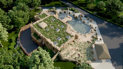 Visualisation of the future appearance of the Penguin Pavilion. Author: Jiří Šafarčík