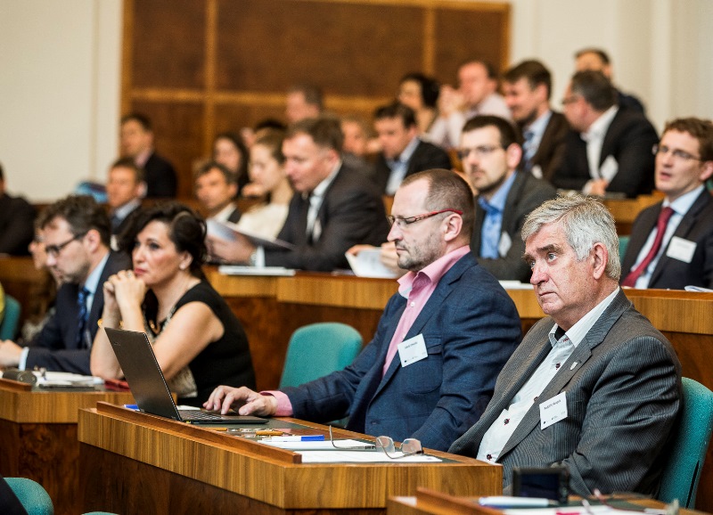 The conference was held in the City Assembly chamber. Photograph: J. Zerzoň 