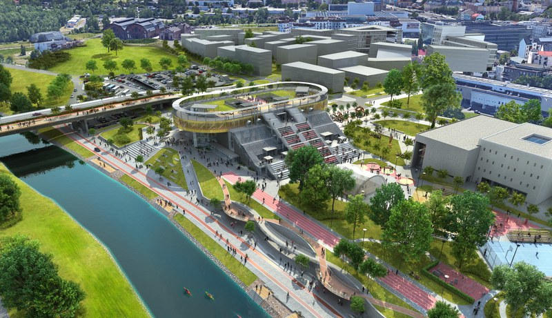 Ostrava plans a new promenade next to the river Ostrava plans a new promenade next to the river