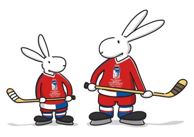 Czech cartoon characters – the rabbits Bob and Bobek.