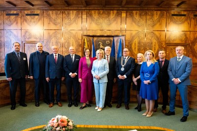 Presidential visit to the New Town Hall