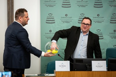 Davis Cup draw at the New City Hall. Photo: Lukáš Kaboň