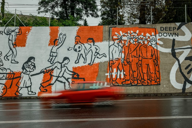 The Bazaly mural is now complete The Bazaly mural is now complete