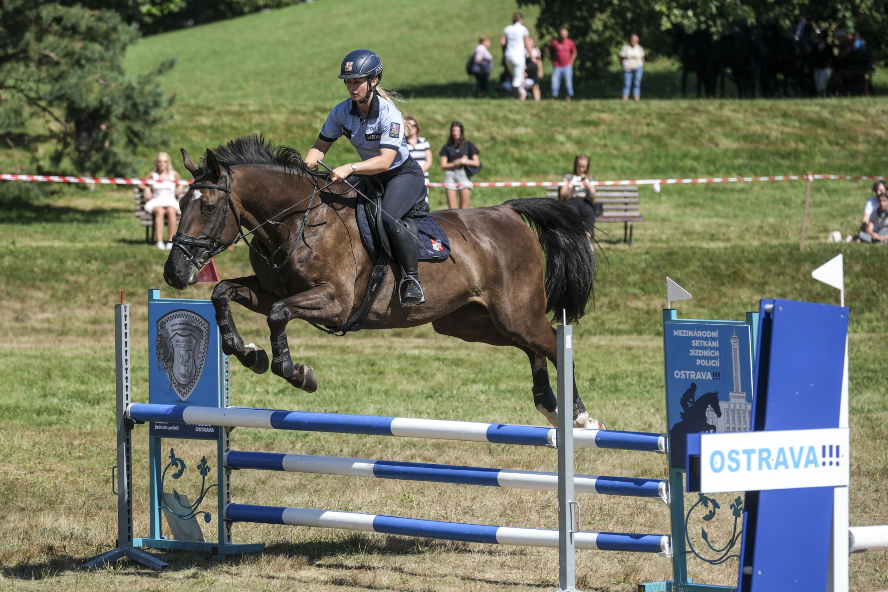 The participants demonstrated perfect harmony between rider and horse
