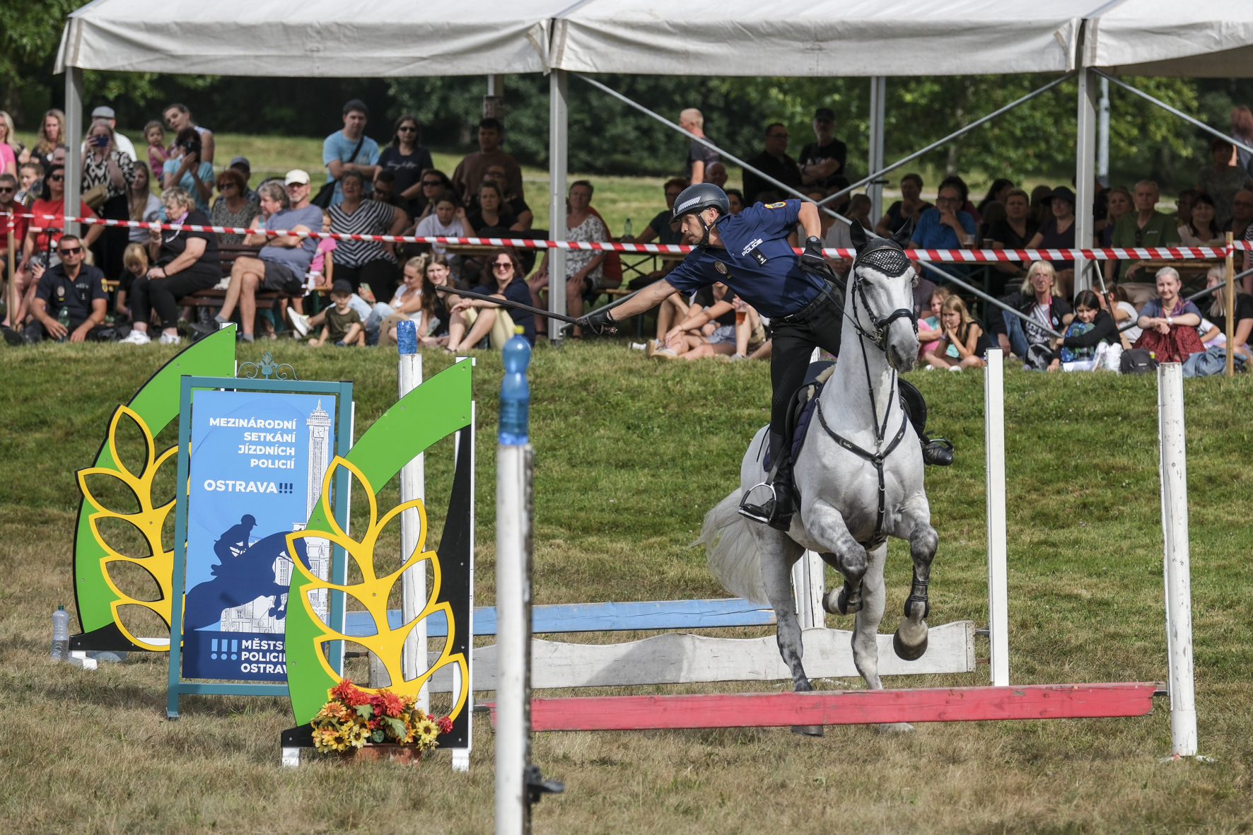 The dynamic demonstrations entertained the spectators