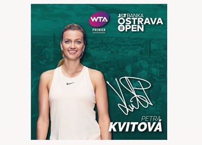 Czech star Petra Kvitová has confirmed her participation at the Ostrava Open.